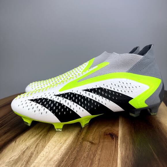 Adidas Predator Accuracy + FG Men's 11.5 Laceless Soccer Football Cleats GZ2604 - Picture 3 of 12